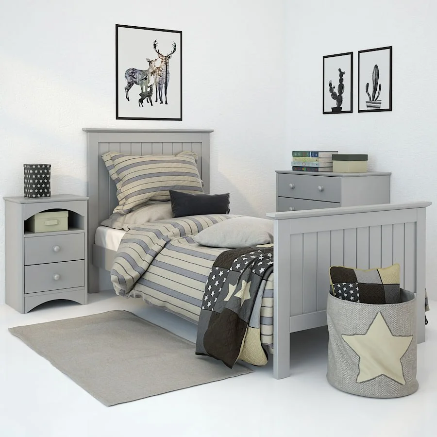 Bed Barney Grey
